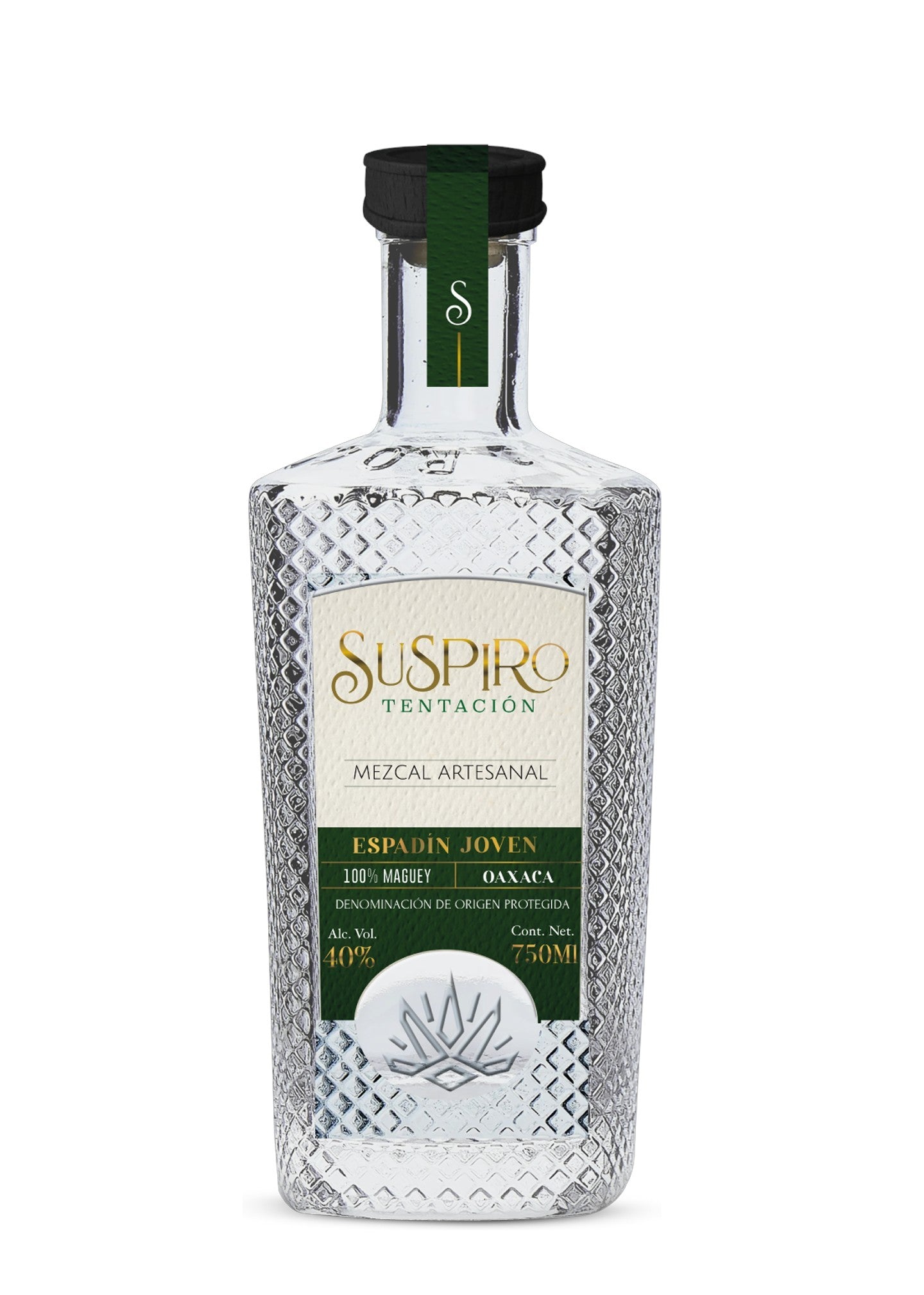 Mezcal Espadín Joven 750ml, Suspiro Tentación®